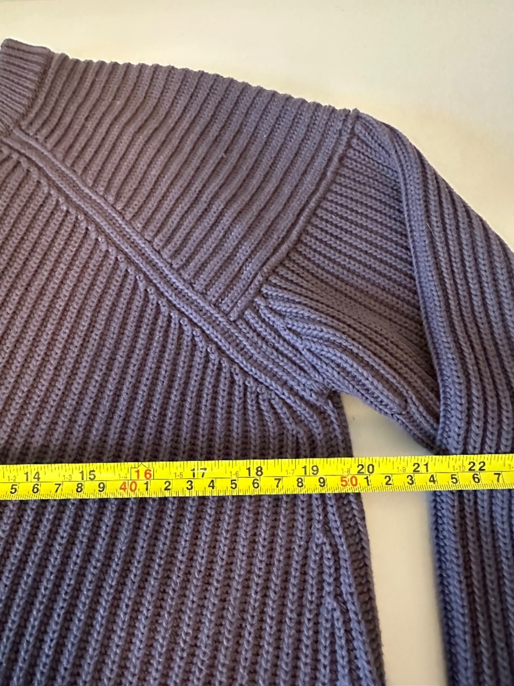 Soeur Arco Chunky Knit Asymmetrical Cotton Sweater in Charcoal | Size 1 (Small) - Picture 5 of 7